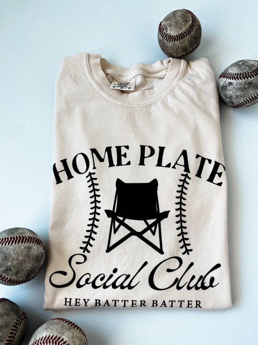 Home Plate Social Club Ivory Tee