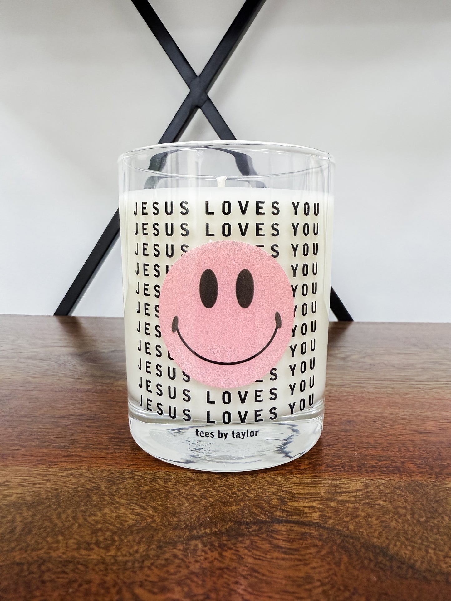 Smiley JLY Pink Sugar Candle