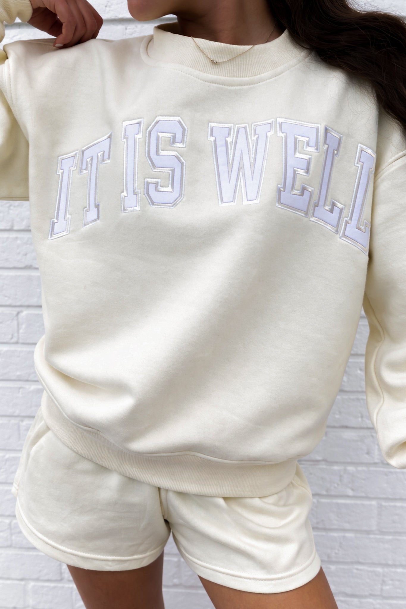 IT IS WELL Sweatshirt & Shorts Set