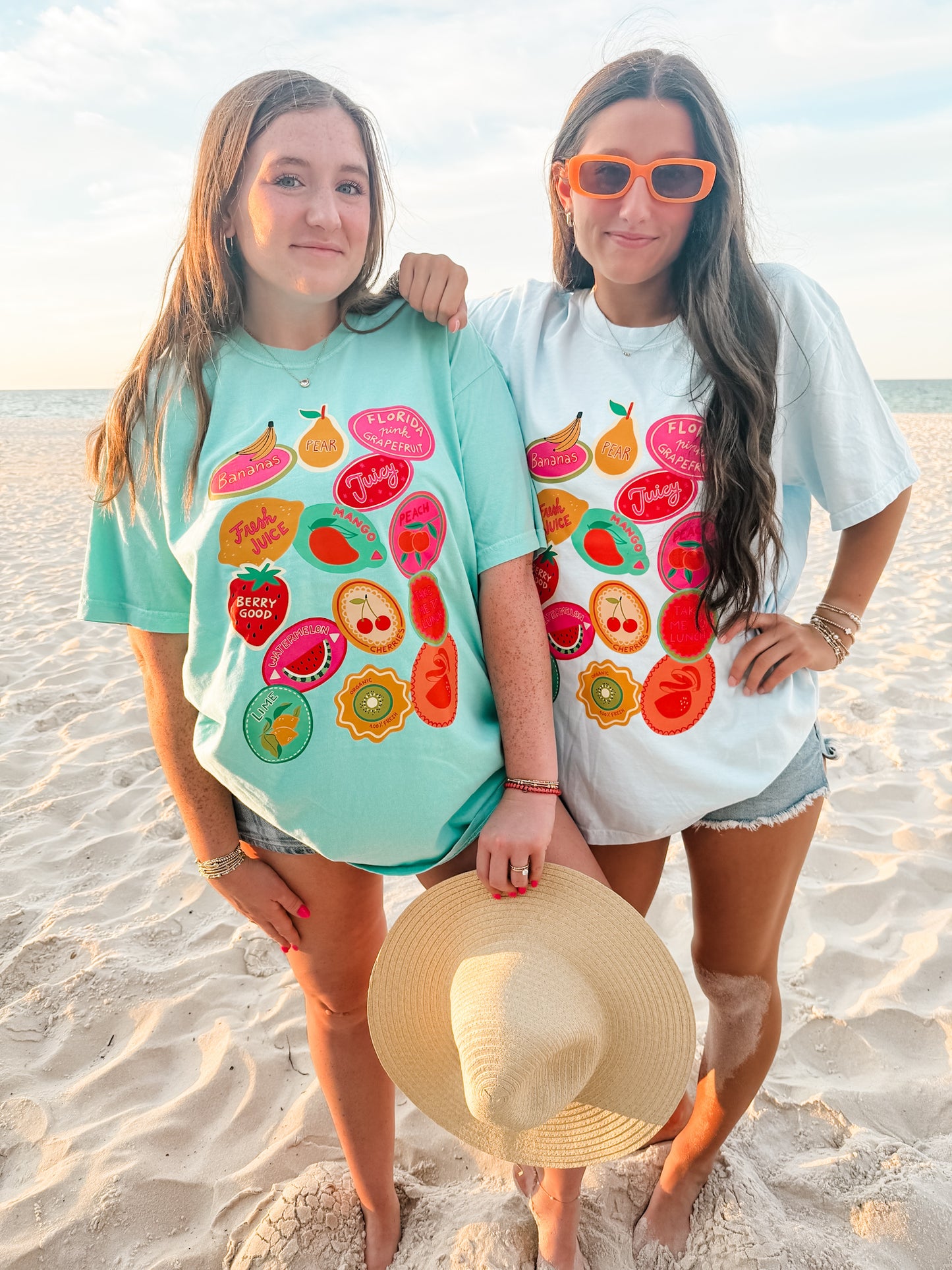 Vintage Fruit Stickers Tee