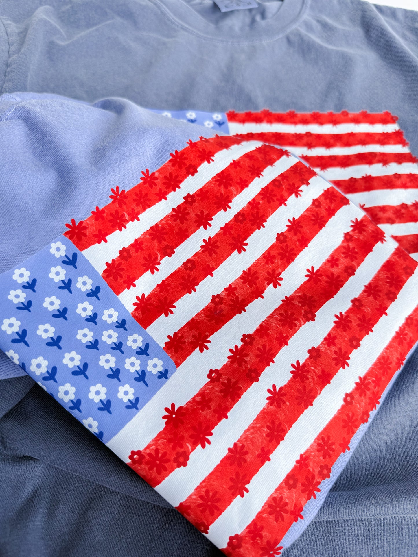 Floral Flag Tee