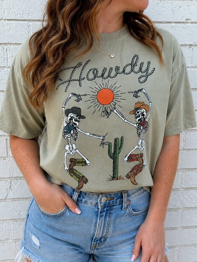 Howdy Skeletons Tee