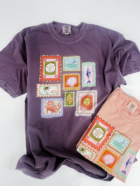 Beach Stamps Tee