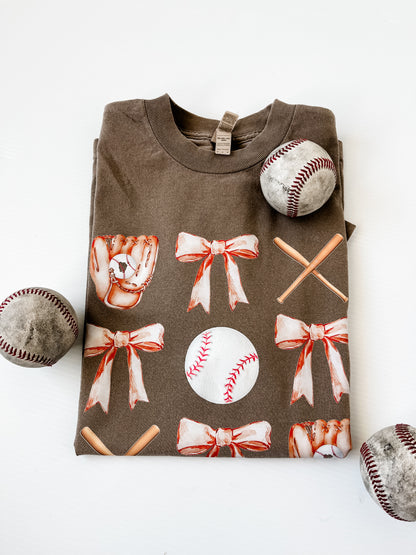 Coquette Baseball Collage Tee
