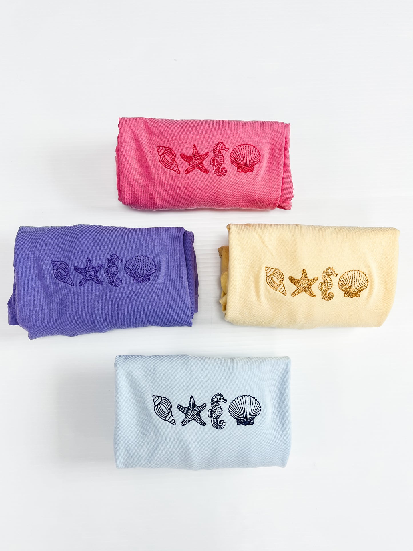 Embroidered Beach Icons Tee