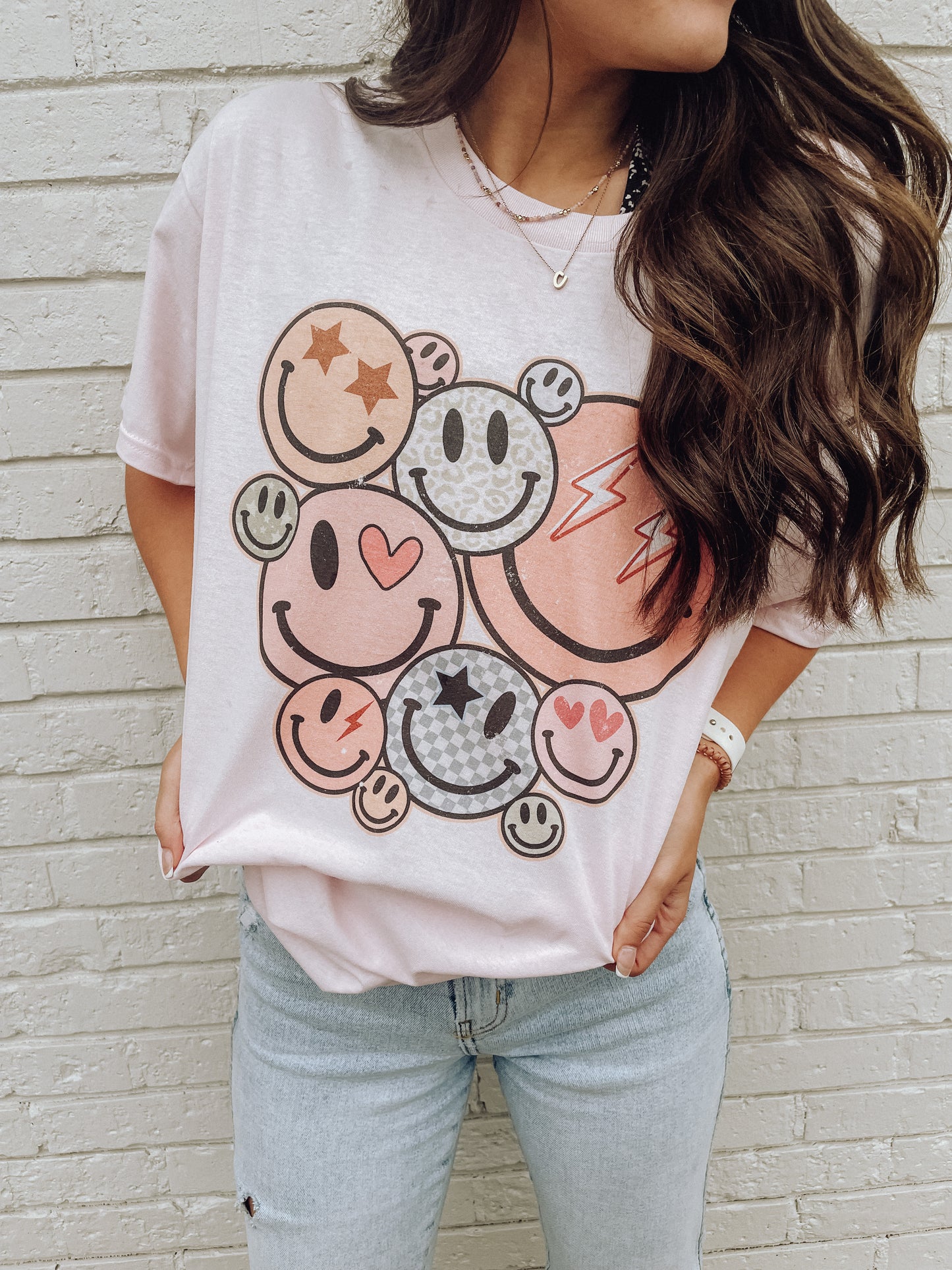 Retro Smileys Graphic Tee