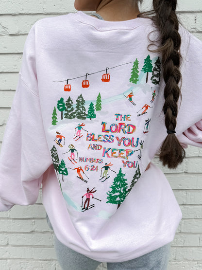Numbers 6:24 Ski Sweatshirt