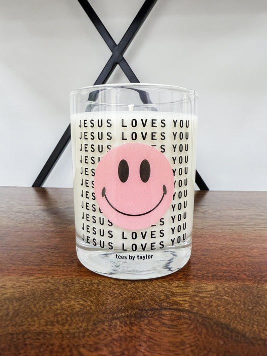 Smiley JLY Pink Sugar Candle