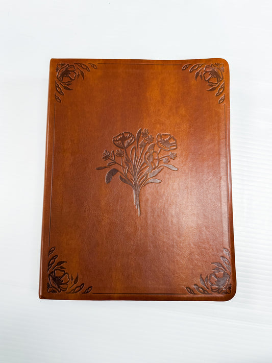 Large Print Leather Notetaking Bible : KJV