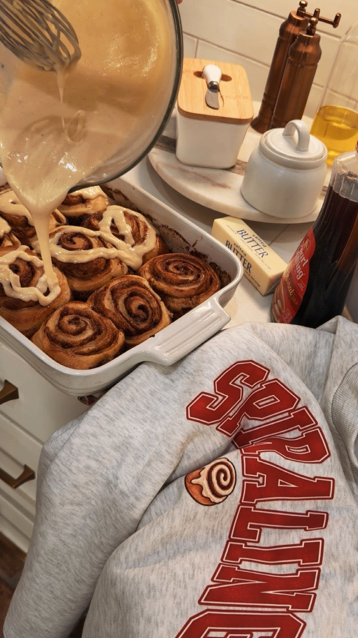 SPIRALING Cinnamon Roll Sweatshirt