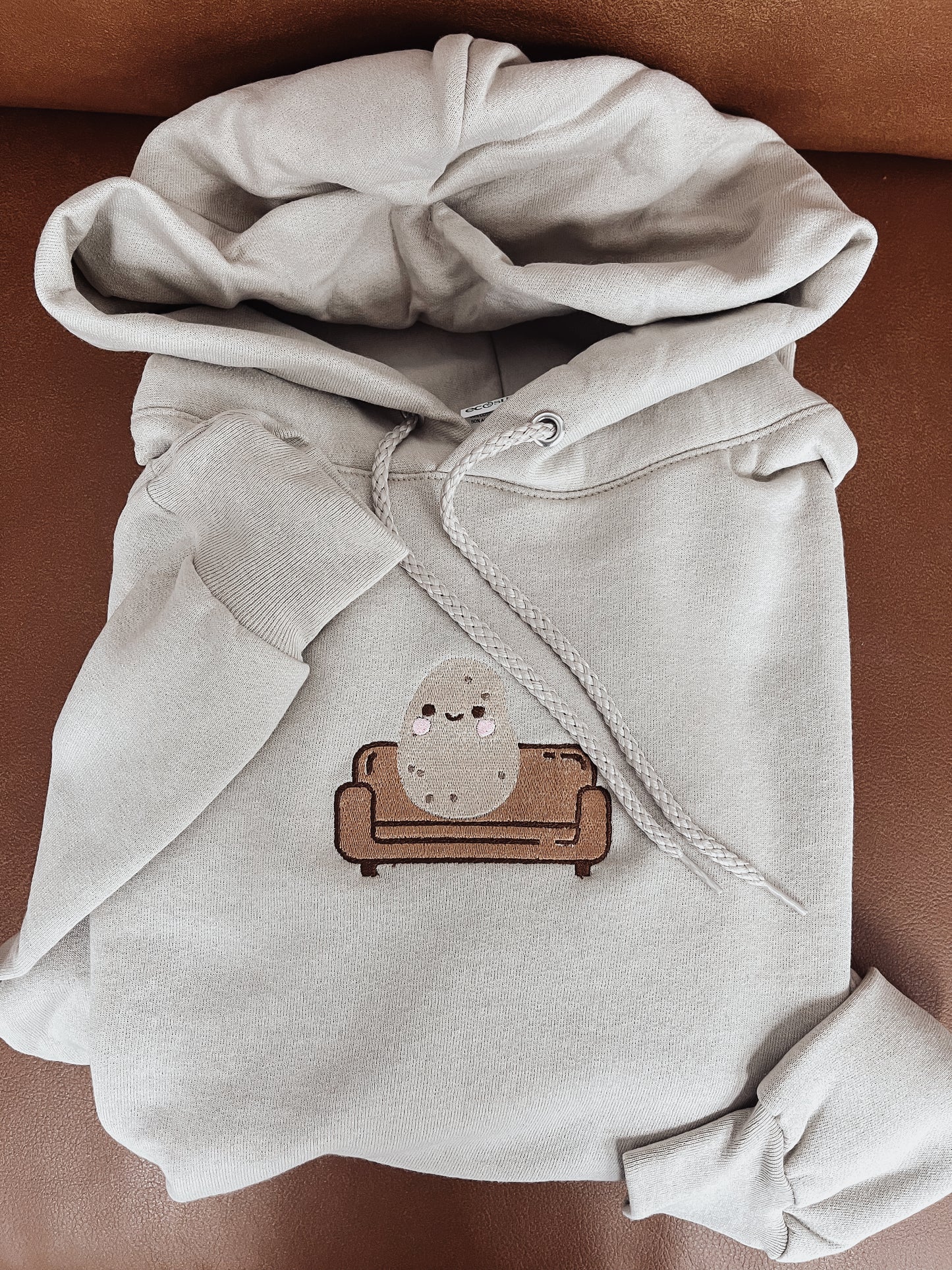 Couch Potato Embroidered Hoodie