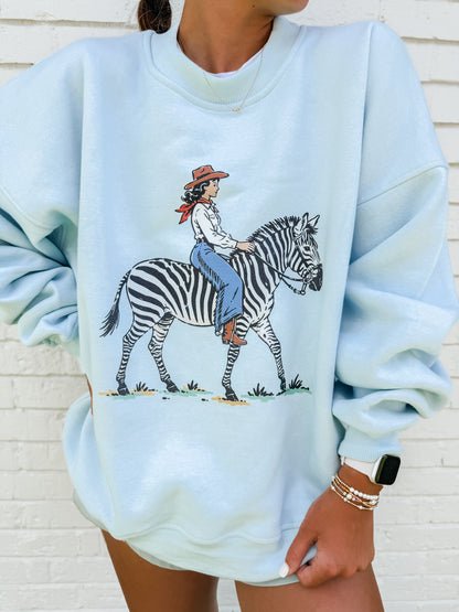 Zebra Girl Sweatshirt