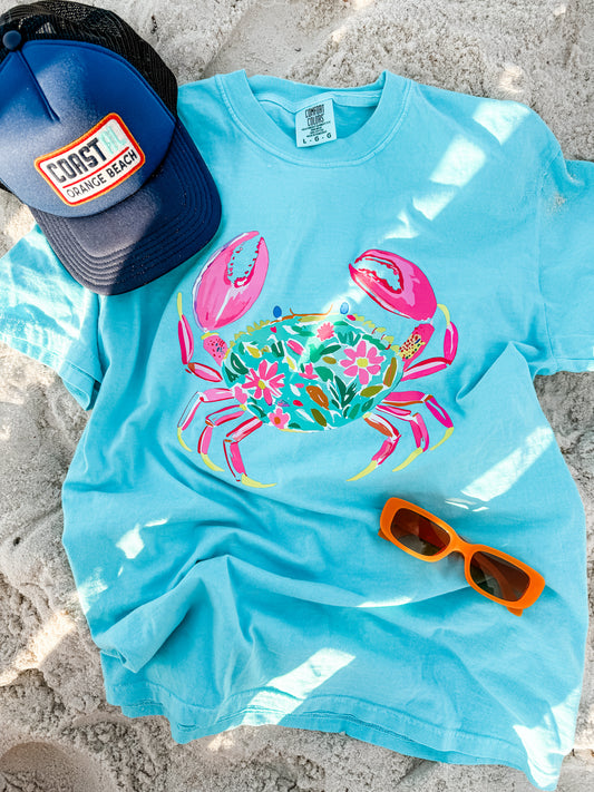 Watercolor Crab Tee