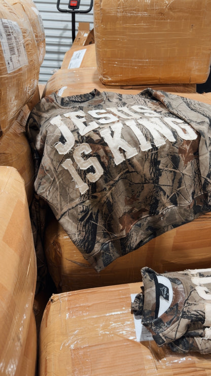 Jesus is King Camo Sweatshirt / Hoodie