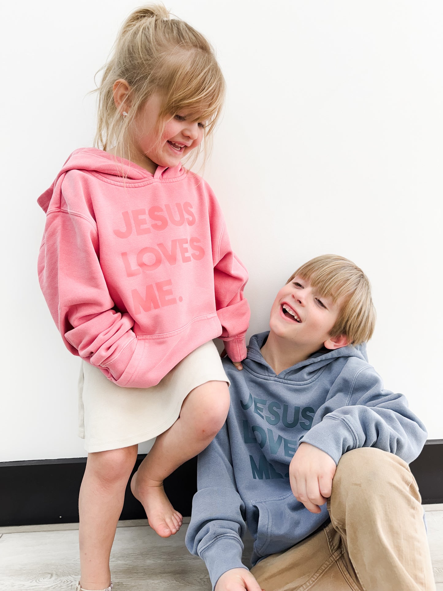 Kids Jesus Loves Me Hoodie