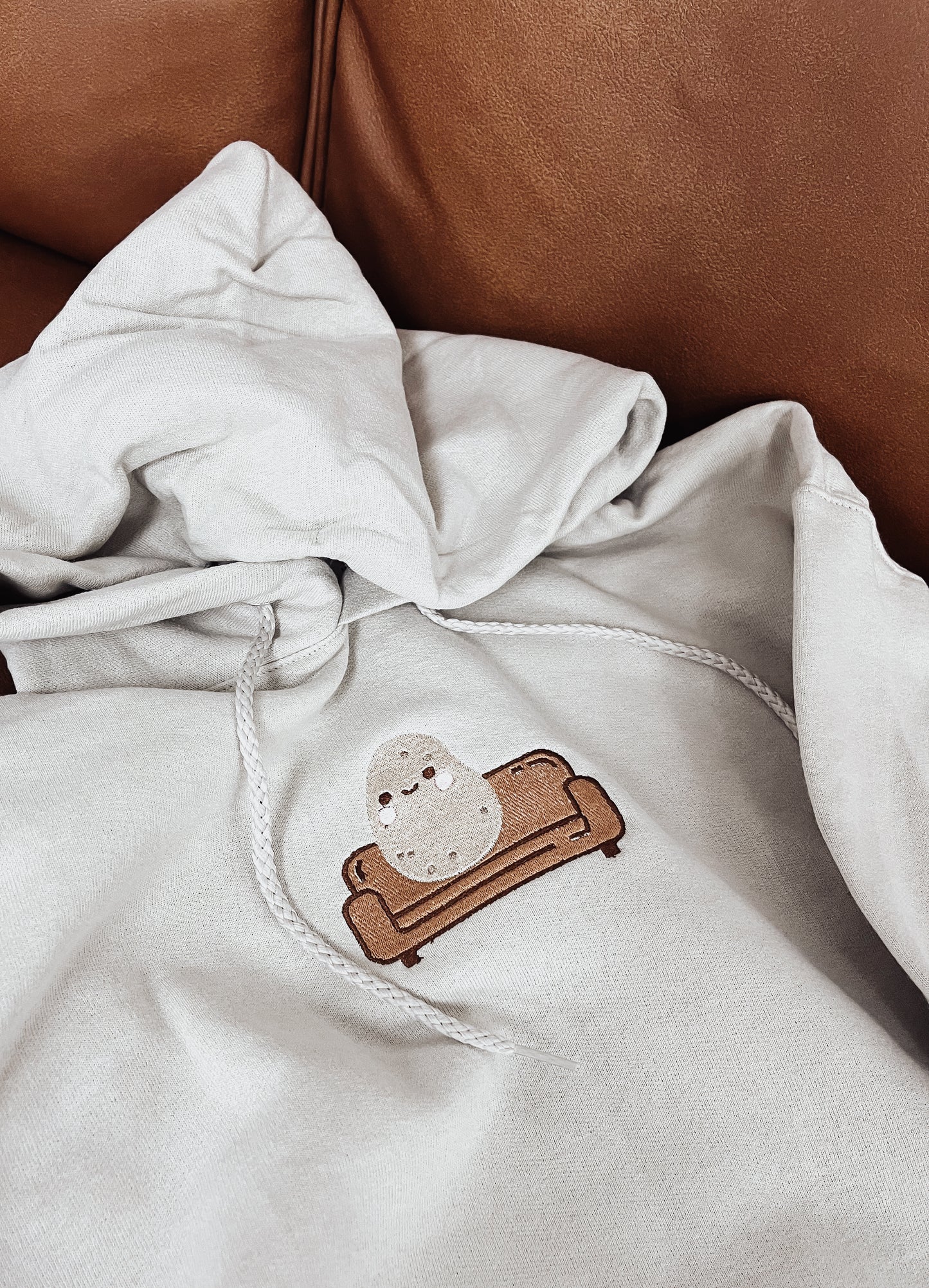 Couch Potato Embroidered Hoodie