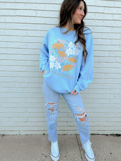 Growth. Not Perfection Floral Sweatshirt