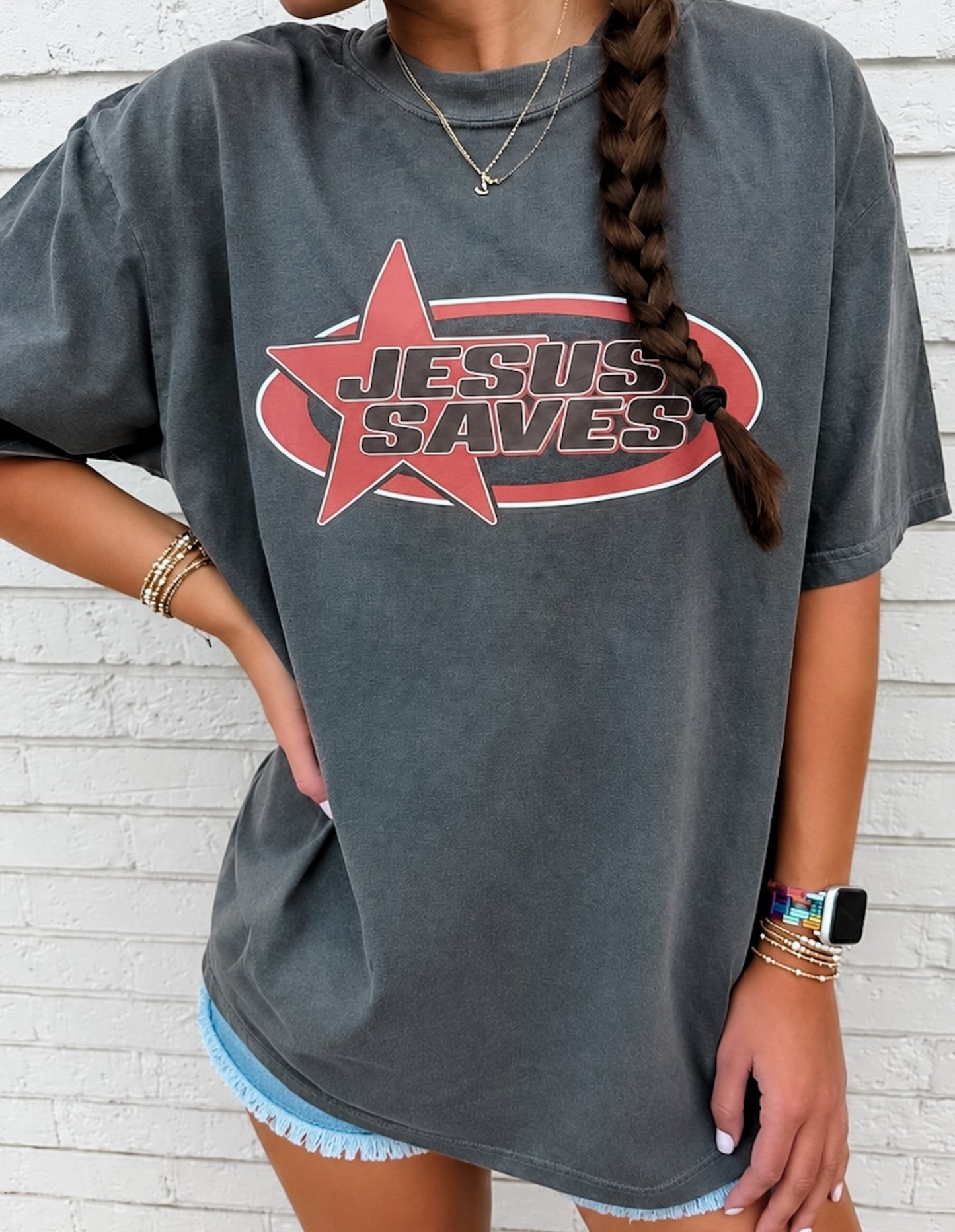 Vintage Jesus Saves Tee