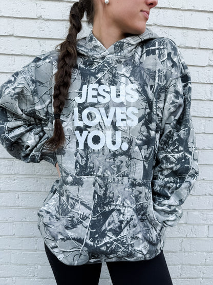 JLY B&W Camo Hoodie