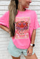 Retro Heavens Are Roaring Pink Tee