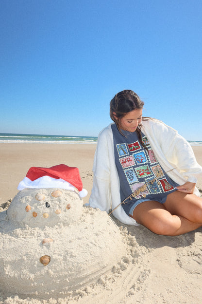 Kaci’s Holiday Beach Stamps Tee