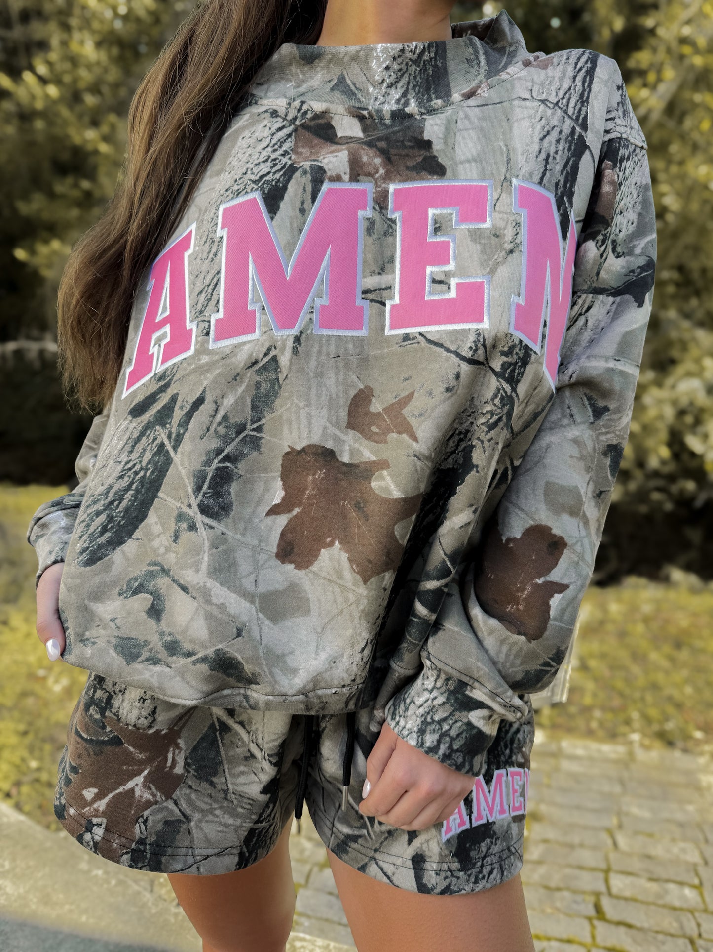 AMEN Mock-Neck Camo Set