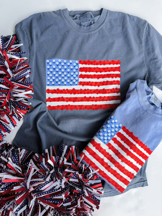 Floral Flag Tee