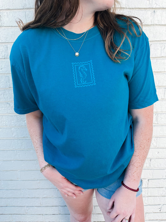 Seahorse Stamp Tee