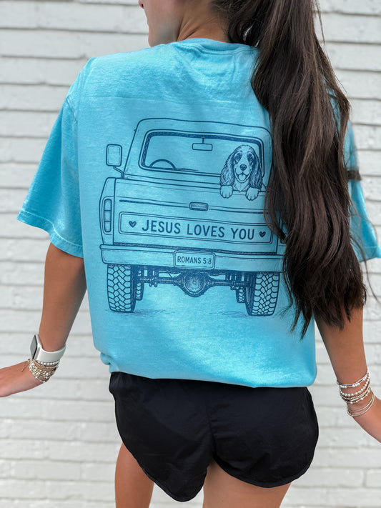 JLY Pup in Truck Tee