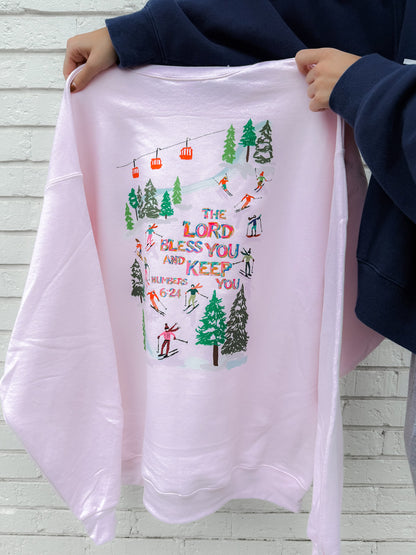 Numbers 6:24 Ski Sweatshirt