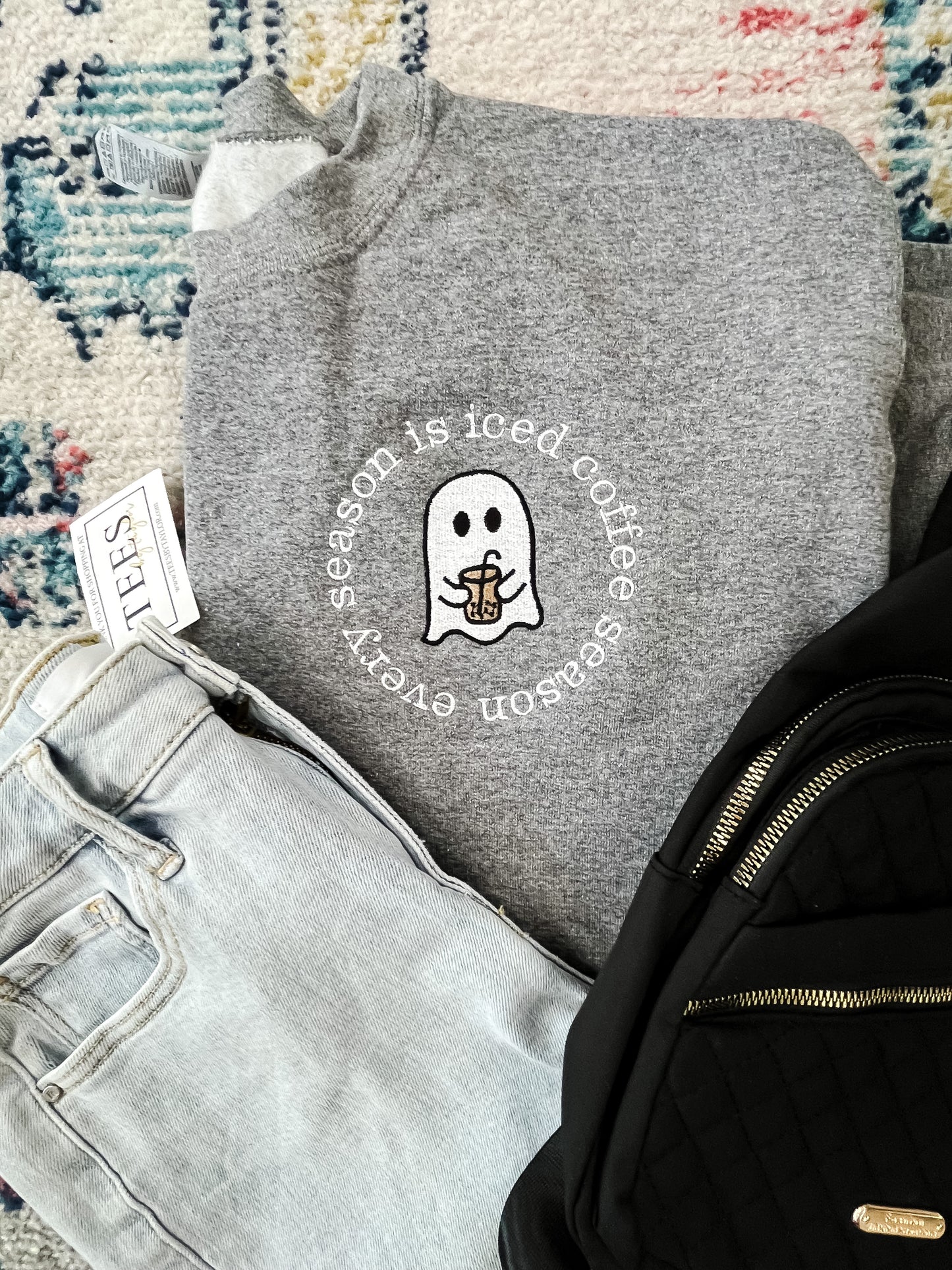 Ghost with Iced Coffee Sweatshirt