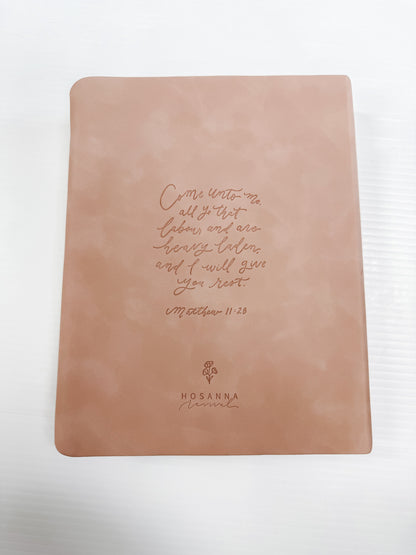 Large Print Pink Leather Notetaking Bible : KJV