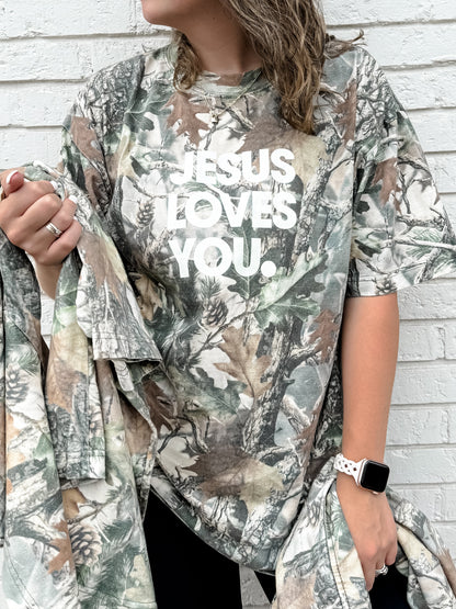 Jesus Loves You Camo Tee