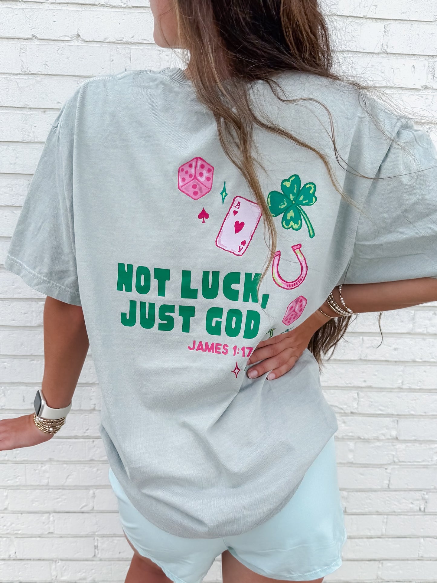 Not Luck, Just God Tee