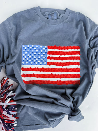 Floral Flag Tee