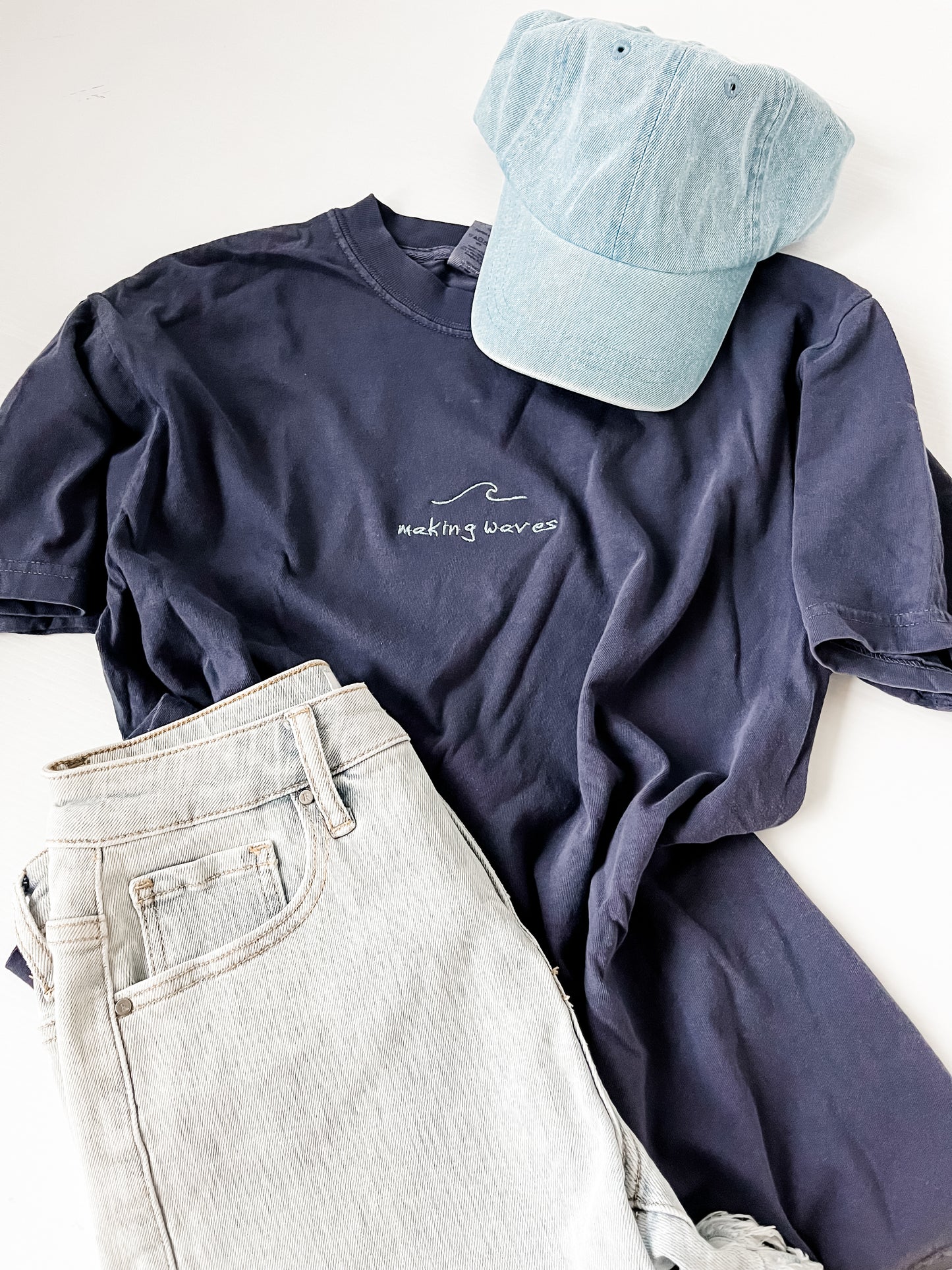 Making Waves Embroidered Tee