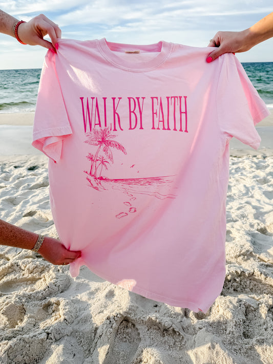 Walk by Faith Beach Tee