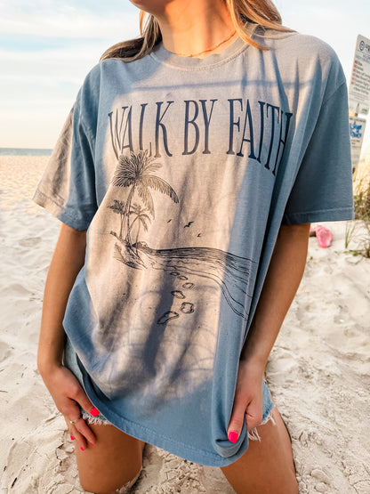 Walk by Faith Beach Tee
