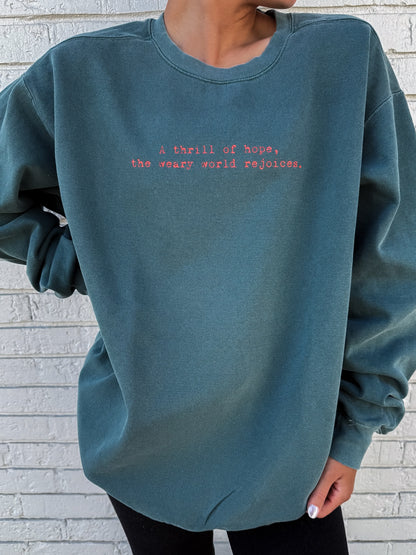 A Thrill of Hope Ornament Sweatshirt