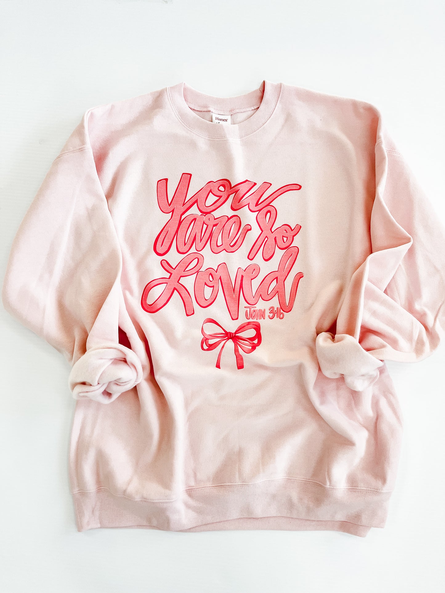 You are so Loved Bow Sweatshirt