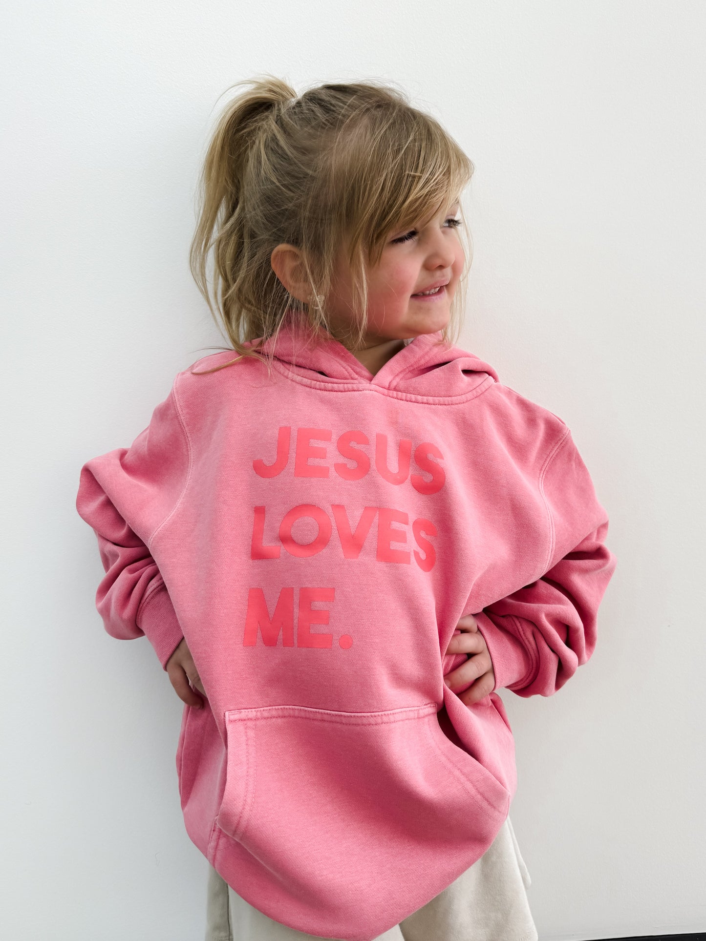 Kids Jesus Loves Me Hoodie