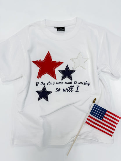 Red, White & Blue So Will I Appliqué Tee