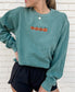 Embroidered Pumpkins Sweatshirt