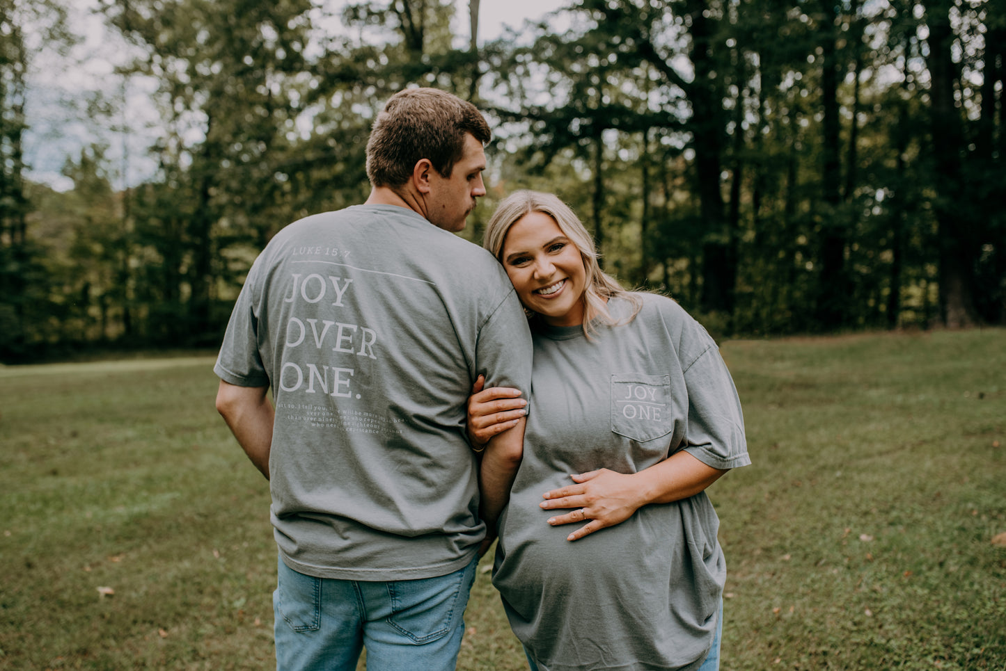 Joy Over One Pocket Tee