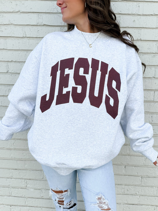JESUS Block Mockneck Sweatshirt