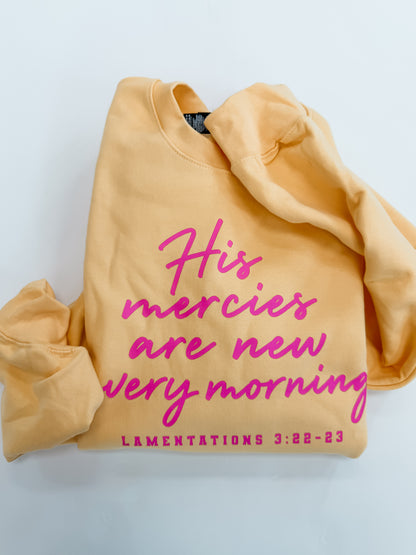 His Mercies Butter Tee/Sweatshirt