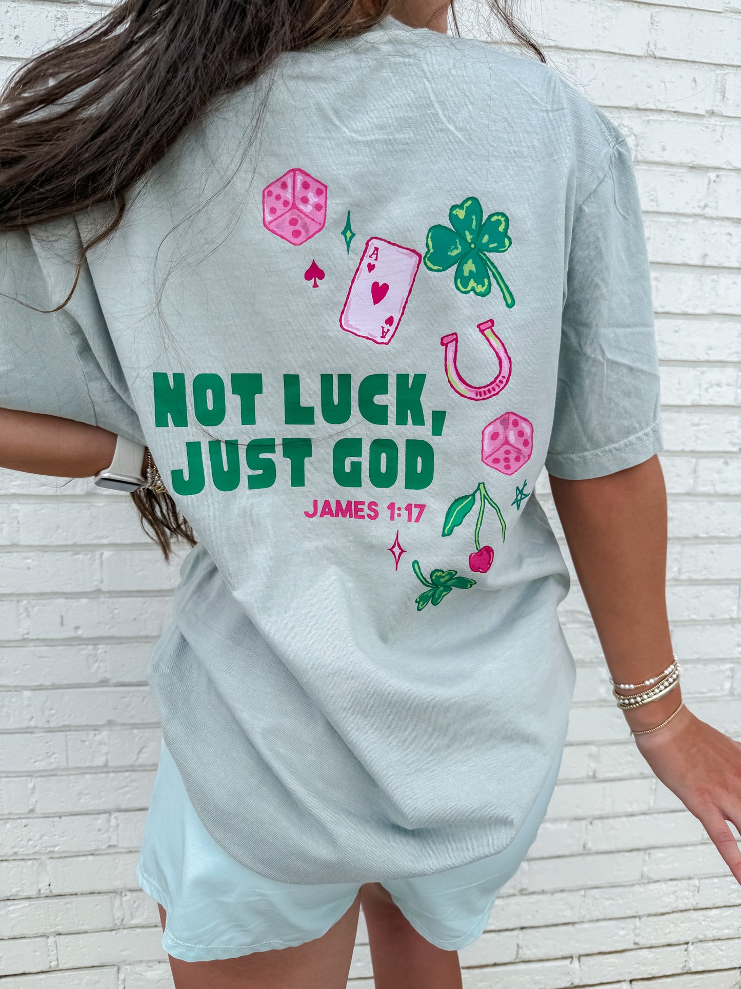 Not Luck, Just God Tee