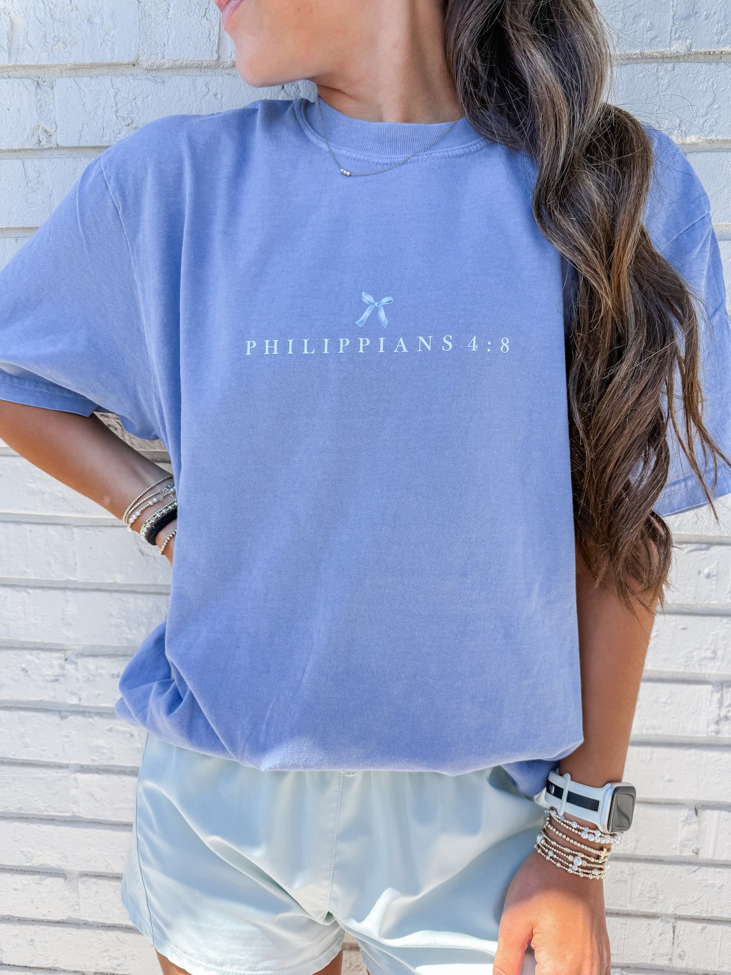 Meditate on These Things Bow Tee