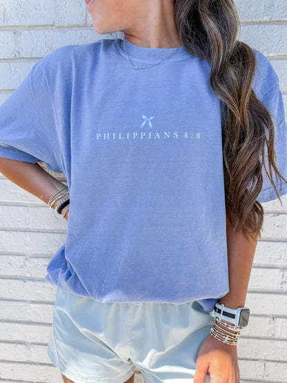 Meditate on These Things Bow Tee