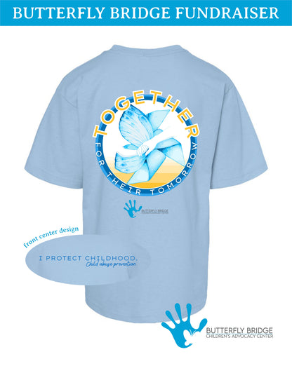 BUTTERFLY BRIDGE TEE : Supporting Child Abuse Prevention